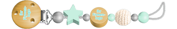 Personalisierte Shcnullerkette mit Logo oder Wappen