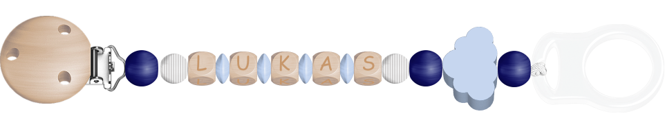 personalisierte Schnullerkette