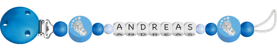 personalisierte Schnullerkette