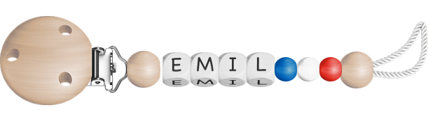 personalisierte Schnullerkette