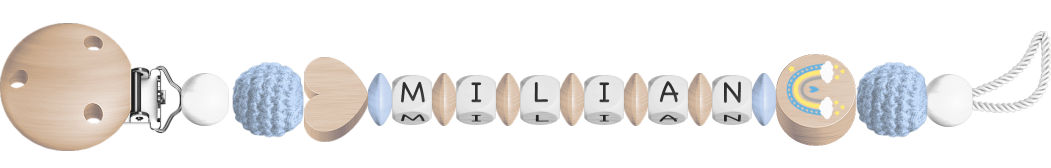 personalisierte Schnullerkette