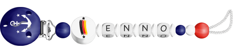 personalisierte Schnullerkette