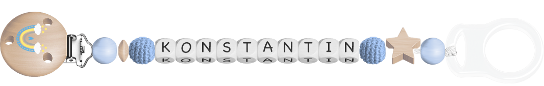personalisierte Schnullerkette
