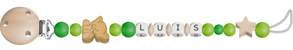 personalisierte Schnullerkette