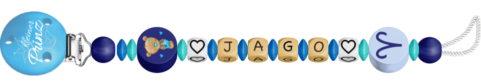 personalisierte Schnullerkette