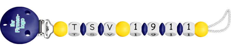 personalisierte Schnullerkette