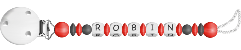 personalisierte Schnullerkette