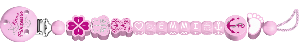 personalisierte Schnullerkette