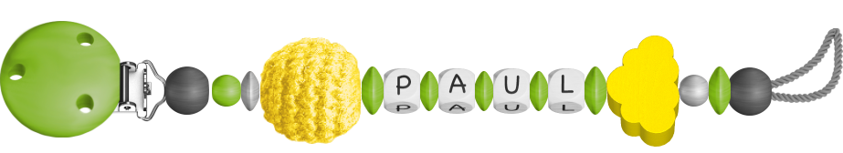 personalisierte Schnullerkette