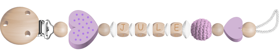 personalisierte Schnullerkette