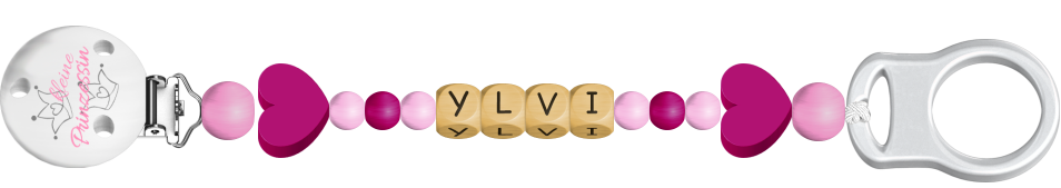 personalisierte Schnullerkette