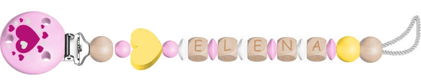 personalisierte Schnullerkette