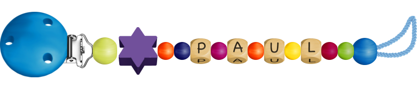 personalisierte Schnullerkette