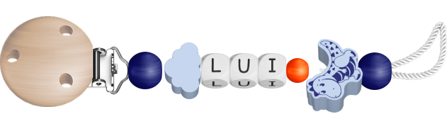personalisierte Schnullerkette