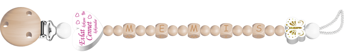 personalisierte Schnullerkette