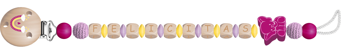 personalisierte Schnullerkette