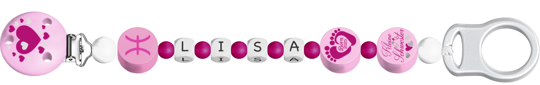 personalisierte Schnullerkette