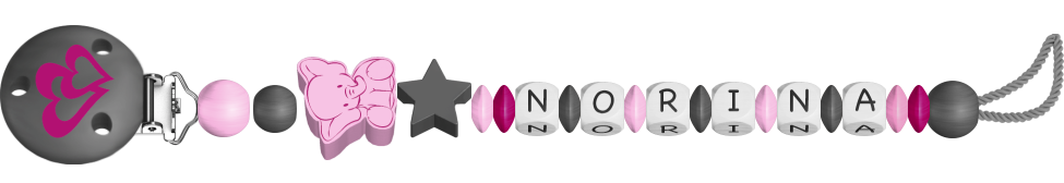personalisierte Schnullerkette