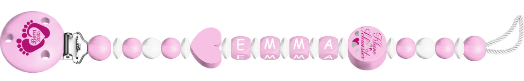 personalisierte Schnullerkette
