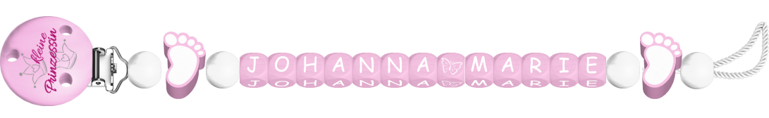 personalisierte Schnullerkette