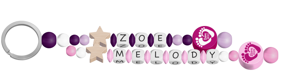 personalisierte Schnullerkette