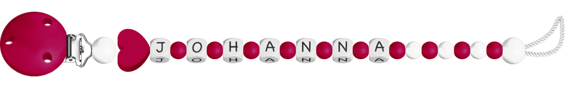 personalisierte Schnullerkette