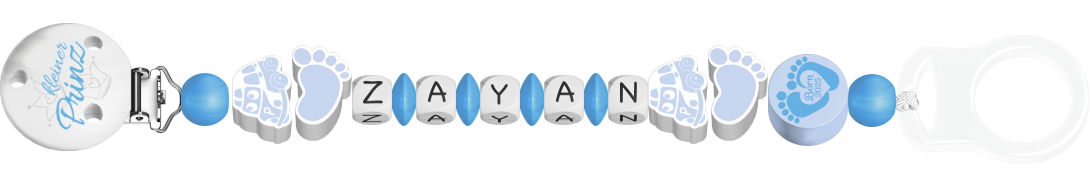 personalisierte Schnullerkette