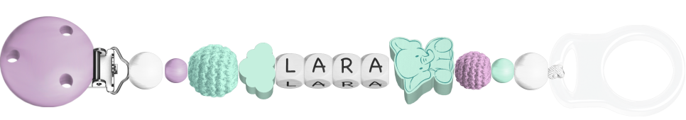personalisierte Schnullerkette