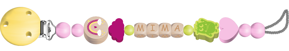 personalisierte Schnullerkette
