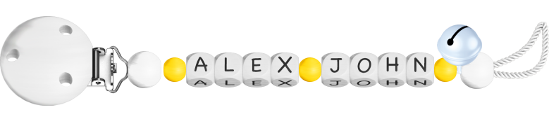 personalisierte Schnullerkette