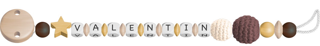 personalisierte Schnullerkette