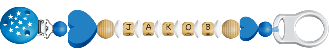 personalisierte Schnullerkette