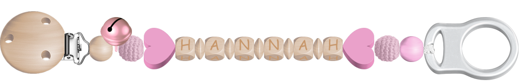 personalisierte Schnullerkette