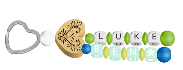 personalisierte Schnullerkette