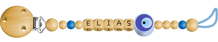 personalisierte Schnullerkette