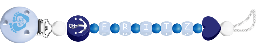 personalisierte Schnullerkette